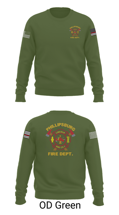 PHILLIPSBURG FIRE DEPARTMENT 39354124 Crew Neck Sweatshirt - 45