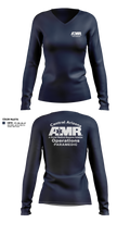 AMR  Central Arizona Operations Women's Long Sleeve V-neck Shirt - 23