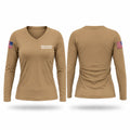 160th SOAR(A) NightStalkers Women's Long Sleeve V-neck Shirt - 1