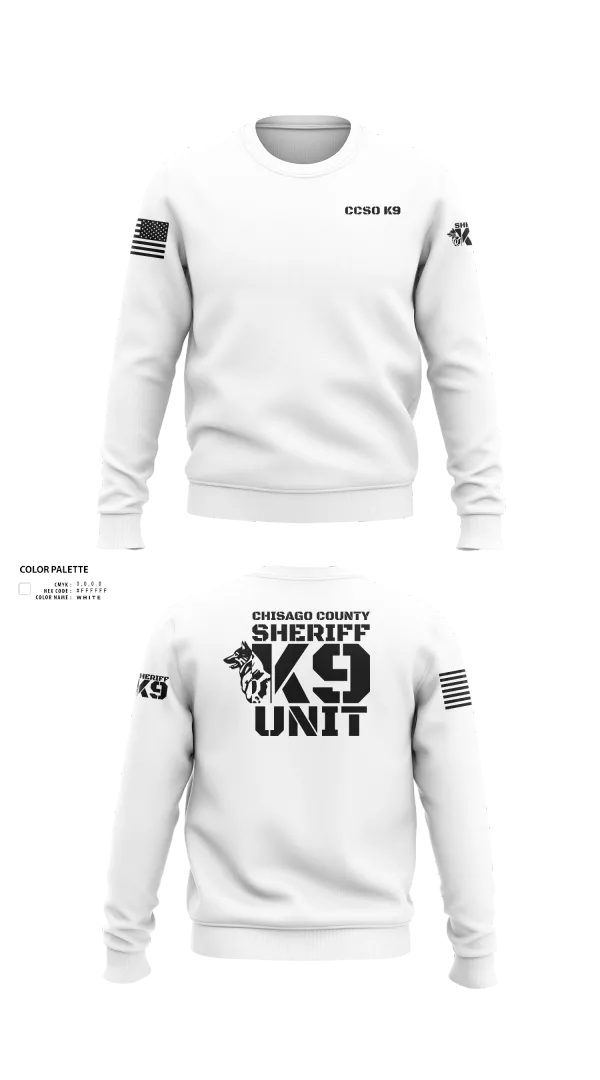 Crew Neck Sweatshirt, Chisago County K9 Unit, , Teamtime, Team time, sublimation, custom sports apparel, team uniforms, spirit wear, spiritwear, sports uniforms, custom shirts, team store, custom team store, fundraiser sports, apparel fundraiser