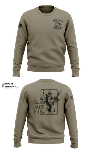 Crew Neck Sweatshirt, Bco 1-167IN, Army, Teamtime, Team time, sublimation, custom sports apparel, team uniforms, spirit wear, spiritwear, sports uniforms, custom shirts, team store, custom team store, fundraiser sports, apparel fundraiser