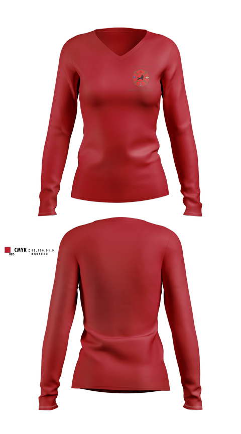 Womens Long Sleeve Vneck Shirt, LOUISIANA LNG EMERGENCY SERVICES, , Teamtime, Team time, sublimation, custom sports apparel, team uniforms, spirit wear, spiritwear, sports uniforms, custom shirts, team store, custom team store, fundraiser sports, apparel fundraiser