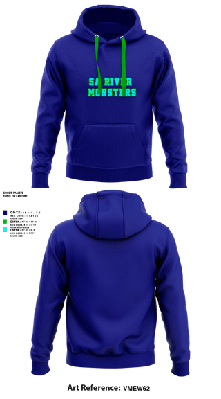 Hoodie, SA River Monsters, Baseball, Teamtime, Team time, sublimation, custom sports apparel, team uniforms, spirit wear, spiritwear, sports uniforms, custom shirts, team store, custom team store, fundraiser sports, apparel fundraiser