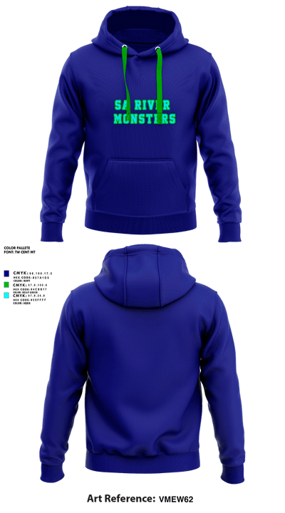 SA River Monsters 50598959 Hoodie - 1