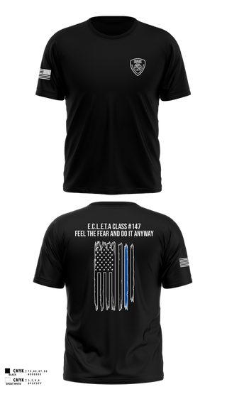 Old School Cotton Feel Shirt, ECC Law Enforcement Training Academy, Police, Teamtime, Team time, sublimation, custom sports apparel, team uniforms, spirit wear, spiritwear, sports uniforms, custom shirts, team store, custom team store, fundraiser sports, apparel fundraiser