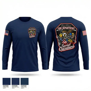 Long Sleeve Performance Shirt, East Knox Special Ops, Fire Department, Teamtime, Team time, sublimation, custom sports apparel, team uniforms, spirit wear, spiritwear, sports uniforms, custom shirts, team store, custom team store, fundraiser sports, apparel fundraiser