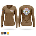 NRMD KB 105.3 Women's Long Sleeve V-neck Shirt - 1