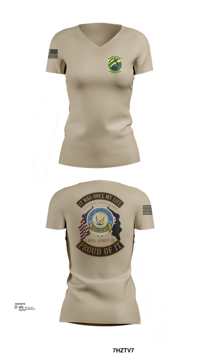 HC11 32248393 Women's Short Sleeve V-neck Shirt - 101
