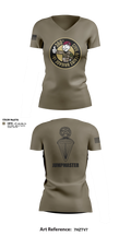 360 CA BDE (Airborne) 20343641 Women's Short Sleeve V-neck Shirt - 31
