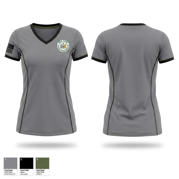 Womens Short Sleeve Vneck Shirt, New York State Park Police, Police, Teamtime, Team time, sublimation, custom sports apparel, team uniforms, spirit wear, spiritwear, sports uniforms, custom shirts, team store, custom team store, fundraiser sports, apparel fundraiser
