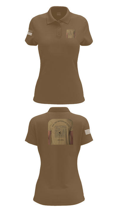 Jefferson City 36022409 Women's Short Sleeve Performance Polo  - 14