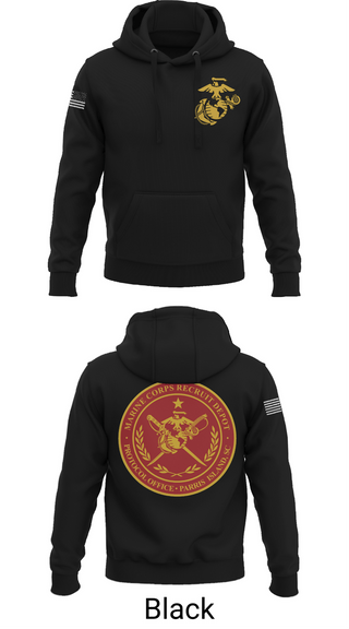 Hoodie, MCRD Parris Island Protocol Office, Marines, Teamtime, Team time, sublimation, custom sports apparel, team uniforms, spirit wear, spiritwear, sports uniforms, custom shirts, team store, custom team store, fundraiser sports, apparel fundraiser
