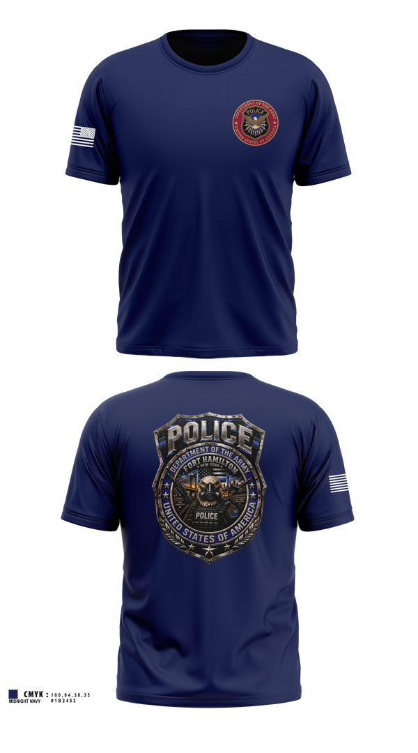 Short Sleeve Performance Shirt, Fort Hamilton Police, Police, Teamtime, Team time, sublimation, custom sports apparel, team uniforms, spirit wear, spiritwear, sports uniforms, custom shirts, team store, custom team store, fundraiser sports, apparel fundraiser