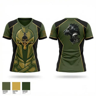 Womens Short Sleeve Vneck Shirt, Centinelas Legacy, Golf, Teamtime, Team time, sublimation, custom sports apparel, team uniforms, spirit wear, spiritwear, sports uniforms, custom shirts, team store, custom team store, fundraiser sports, apparel fundraiser