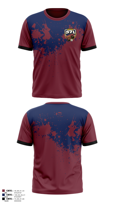 AYSO Region 571 86385672 Short Sleeve Performance Shirt - 1