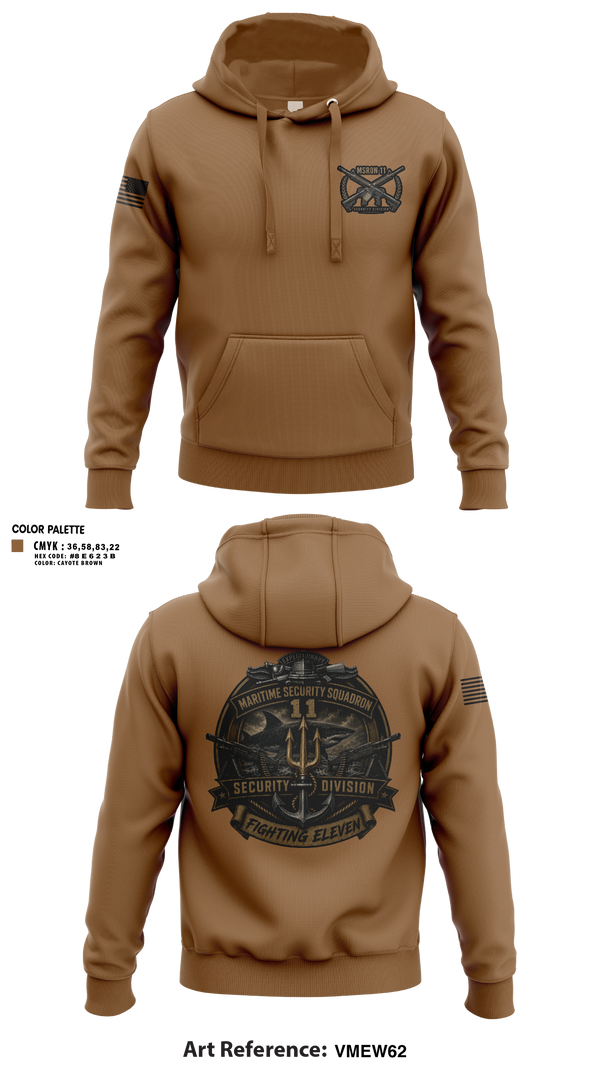 Hoodie, MSRON 11 Security Division, Navy, Teamtime, Team time, sublimation, custom sports apparel, team uniforms, spirit wear, spiritwear, sports uniforms, custom shirts, team store, custom team store, fundraiser sports, apparel fundraiser
