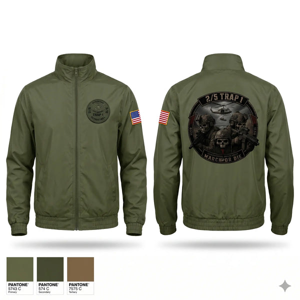 Windbreaker, 2/5 TRAP 1, Marines, Teamtime, Team time, sublimation, custom sports apparel, team uniforms, spirit wear, spiritwear, sports uniforms, custom shirts, team store, custom team store, fundraiser sports, apparel fundraiser