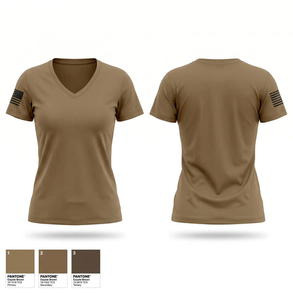 Womens Short Sleeve Vneck Shirt, Thh, Army, Teamtime, Team time, sublimation, custom sports apparel, team uniforms, spirit wear, spiritwear, sports uniforms, custom shirts, team store, custom team store, fundraiser sports, apparel fundraiser