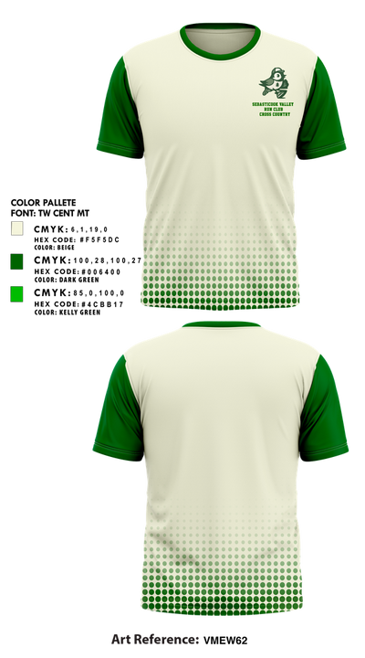 Sebasticook Valley Run Club 97368508 Short Sleeve Performance Shirt - 1