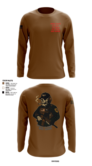 Long Sleeve Performance Shirt, CAT 611, Army, Teamtime, Team time, sublimation, custom sports apparel, team uniforms, spirit wear, spiritwear, sports uniforms, custom shirts, team store, custom team store, fundraiser sports, apparel fundraiser
