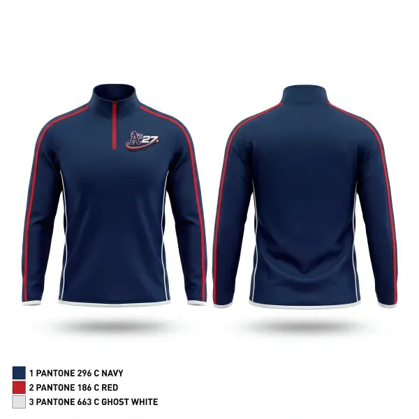 Quarter Zip Jacket, Little Rock A’s, Baseball, Teamtime, Team time, sublimation, custom sports apparel, team uniforms, spirit wear, spiritwear, sports uniforms, custom shirts, team store, custom team store, fundraiser sports, apparel fundraiser