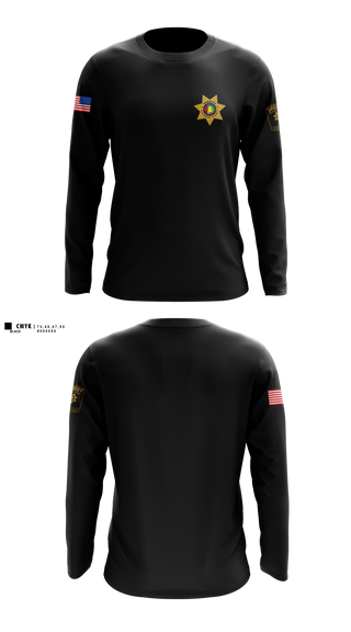 Long Sleeve Performance Shirt, Calhoun County Sheriff's Office, Police, Teamtime, Team time, sublimation, custom sports apparel, team uniforms, spirit wear, spiritwear, sports uniforms, custom shirts, team store, custom team store, fundraiser sports, apparel fundraiser