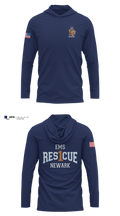 University Hospital EMS Rescue Long Sleeve Hooded Sun Shirt - 2