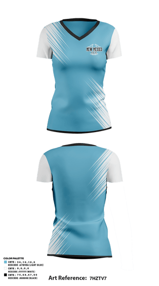 Womens Short Sleeve Vneck Shirt, New Mexico I.C.E, Softball, Teamtime, Team time, sublimation, custom sports apparel, team uniforms, spirit wear, spiritwear, sports uniforms, custom shirts, team store, custom team store, fundraiser sports, apparel fundraiser