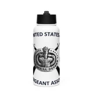 MEDDET 27612450 Stainless Steel Water Bottle with a Straw Lid
