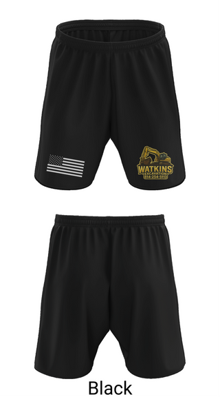 Athletic Shorts With Pockets, 252 EngineersWatkins Excavation, , Teamtime, Team time, sublimation, custom sports apparel, team uniforms, spirit wear, spiritwear, sports uniforms, custom shirts, team store, custom team store, fundraiser sports, apparel fundraiser