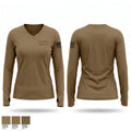 Funeral Honors 20803286 Women's Long Sleeve V-neck Shirt - 1