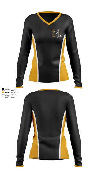 Womens Long Sleeve Vneck Shirt, Manteo Braves, Women's Basketball, Teamtime, Team time, sublimation, custom sports apparel, team uniforms, spirit wear, spiritwear, sports uniforms, custom shirts, team store, custom team store, fundraiser sports, apparel fundraiser