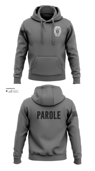 Hoodie, Adult Parole Authority, Police, Teamtime, Team time, sublimation, custom sports apparel, team uniforms, spirit wear, spiritwear, sports uniforms, custom shirts, team store, custom team store, fundraiser sports, apparel fundraiser