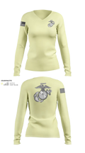 Echo company 2110 57585685 Women's Long Sleeve V-neck Shirt - 22