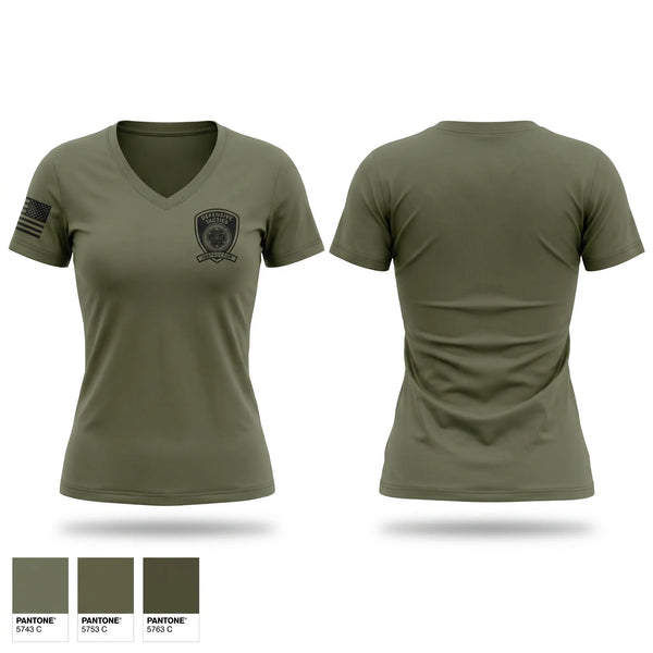 Womens Short Sleeve Vneck Shirt, Defensive Tactics, Police, Teamtime, Team time, sublimation, custom sports apparel, team uniforms, spirit wear, spiritwear, sports uniforms, custom shirts, team store, custom team store, fundraiser sports, apparel fundraiser