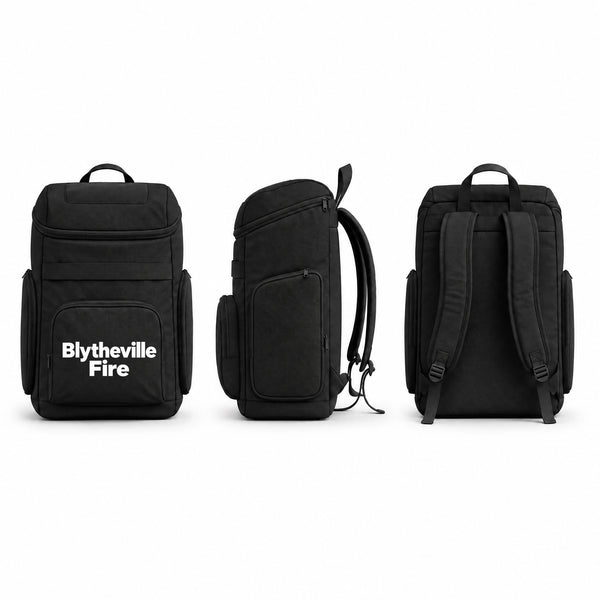 Gear Bag, Blytheville Fire, Fire Department, Teamtime, Team time, sublimation, custom sports apparel, team uniforms, spirit wear, spiritwear, sports uniforms, custom shirts, team store, custom team store, fundraiser sports, apparel fundraiser