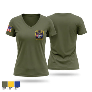 Womens Short Sleeve Vneck Shirt, Boston Police Harbor Patrol Unit, Police, Teamtime, Team time, sublimation, custom sports apparel, team uniforms, spirit wear, spiritwear, sports uniforms, custom shirts, team store, custom team store, fundraiser sports, apparel fundraiser