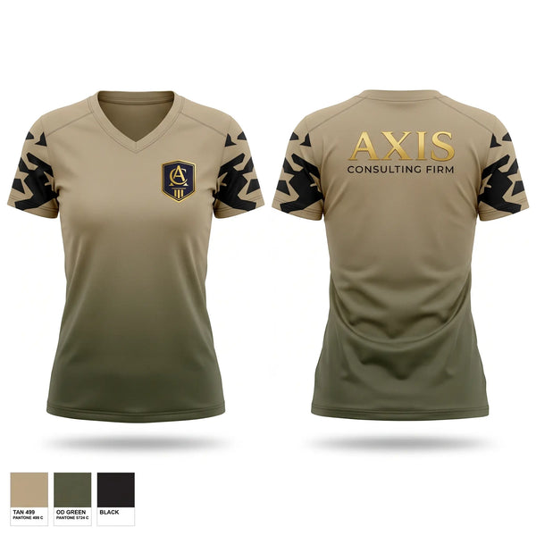 Axis Consulting Firm LLC Women's Short Sleeve V-neck Shirt - 1