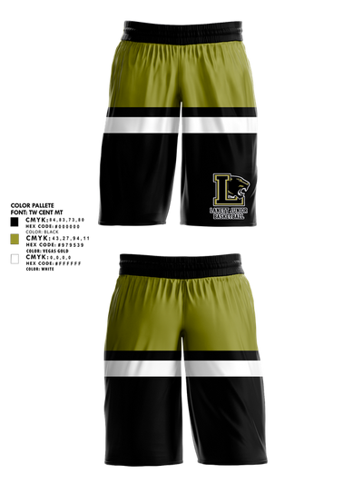 Lanett Junior High School Basketball 53617026 Womens Basketball Shorts - 1