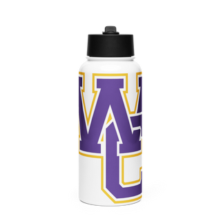 Woodcrest Christian 71066629 Stainless Steel Water Bottle with a Straw Lid