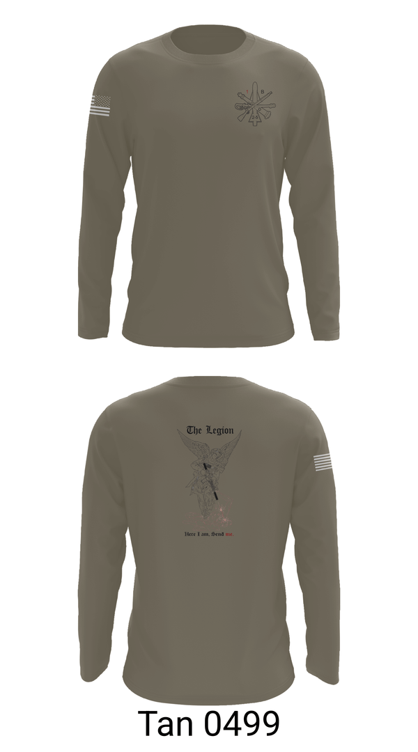 Long Sleeve Performance Shirt, 1st Platoon / B CO / 2-5 CAV, Army, Teamtime, Team time, sublimation, custom sports apparel, team uniforms, spirit wear, spiritwear, sports uniforms, custom shirts, team store, custom team store, fundraiser sports, apparel fundraiser