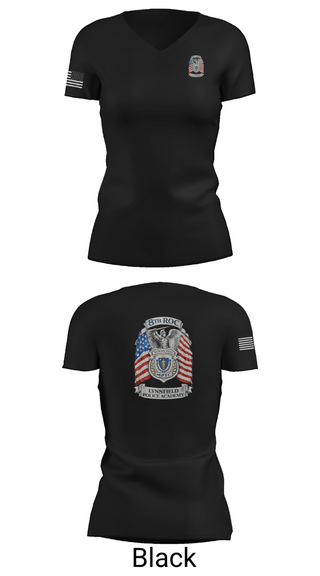 Womens Short Sleeve Vneck Shirt, MPTC Lynnfield, Police, Teamtime, Team time, sublimation, custom sports apparel, team uniforms, spirit wear, spiritwear, sports uniforms, custom shirts, team store, custom team store, fundraiser sports, apparel fundraiser