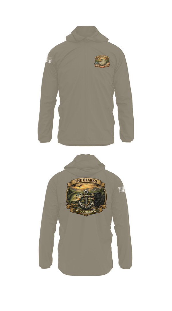 Windbreaker, Ozark Mid America, Navy, Teamtime, Team time, sublimation, custom sports apparel, team uniforms, spirit wear, spiritwear, sports uniforms, custom shirts, team store, custom team store, fundraiser sports, apparel fundraiser