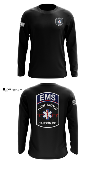 Long Sleeve Performance Shirt, Panhandle EMSPanhandle EMS, Fire Department, Teamtime, Team time, sublimation, custom sports apparel, team uniforms, spirit wear, spiritwear, sports uniforms, custom shirts, team store, custom team store, fundraiser sports, apparel fundraiser