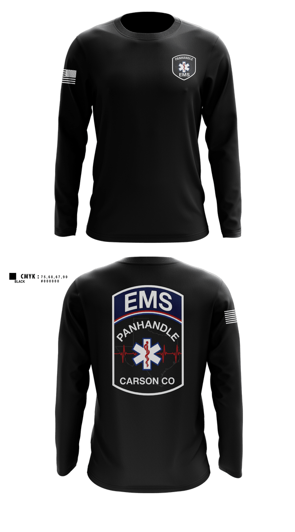 Long Sleeve Performance Shirt, Panhandle EMSPanhandle EMS, Fire Department, Teamtime, Team time, sublimation, custom sports apparel, team uniforms, spirit wear, spiritwear, sports uniforms, custom shirts, team store, custom team store, fundraiser sports, apparel fundraiser