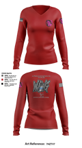 WeAllWeGot~Family First 22026589 Women's Long Sleeve V-neck Shirt - 30