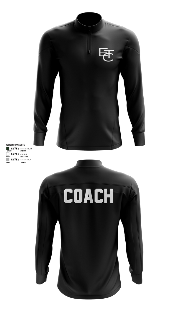 Quarter Zip Jacket, Endeavour Training Club, , Teamtime, Team time, sublimation, custom sports apparel, team uniforms, spirit wear, spiritwear, sports uniforms, custom shirts, team store, custom team store, fundraiser sports, apparel fundraiser