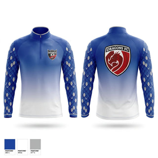 Quarter Zip Jacket, Dragons FC, Men's Soccer, Teamtime, Team time, sublimation, custom sports apparel, team uniforms, spirit wear, spiritwear, sports uniforms, custom shirts, team store, custom team store, fundraiser sports, apparel fundraiser