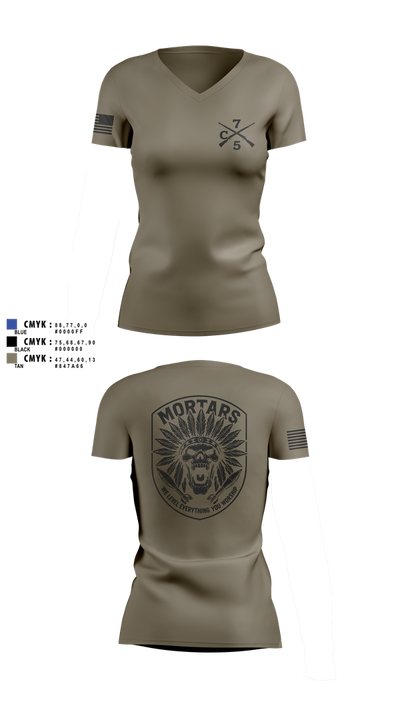 Carnage 79980273 Women's Short Sleeve V-neck Shirt - 3