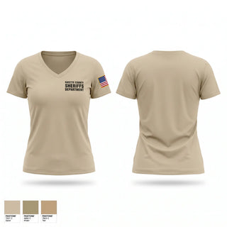 Womens Short Sleeve Vneck Shirt, Fayette County Sheriff’s Department, Police, Teamtime, Team time, sublimation, custom sports apparel, team uniforms, spirit wear, spiritwear, sports uniforms, custom shirts, team store, custom team store, fundraiser sports, apparel fundraiser